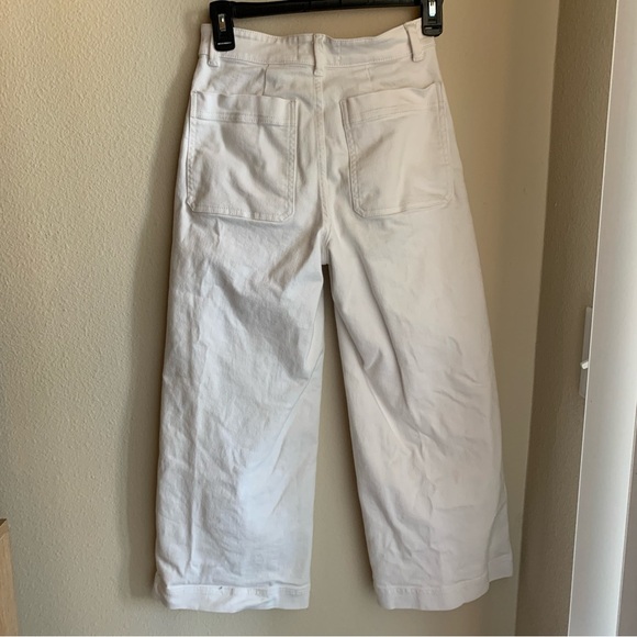 Everlane White Wide Leg Jeans Size 00 - Picture 5 of 5